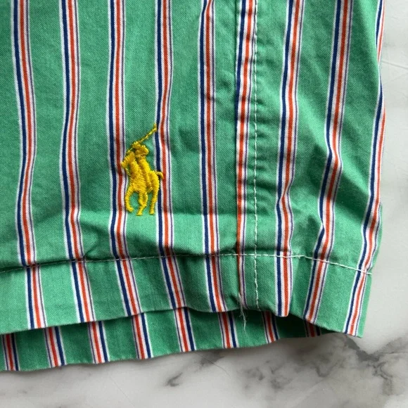 Polo Ralph Lauren Men’s 3XB Striped Board Shorts Swim With Lining EUC
